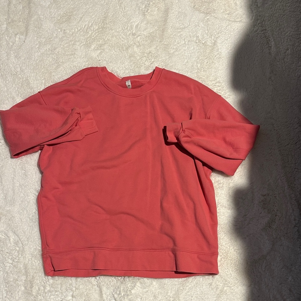 Perfectly oversized crew Sweatshirt guava pink